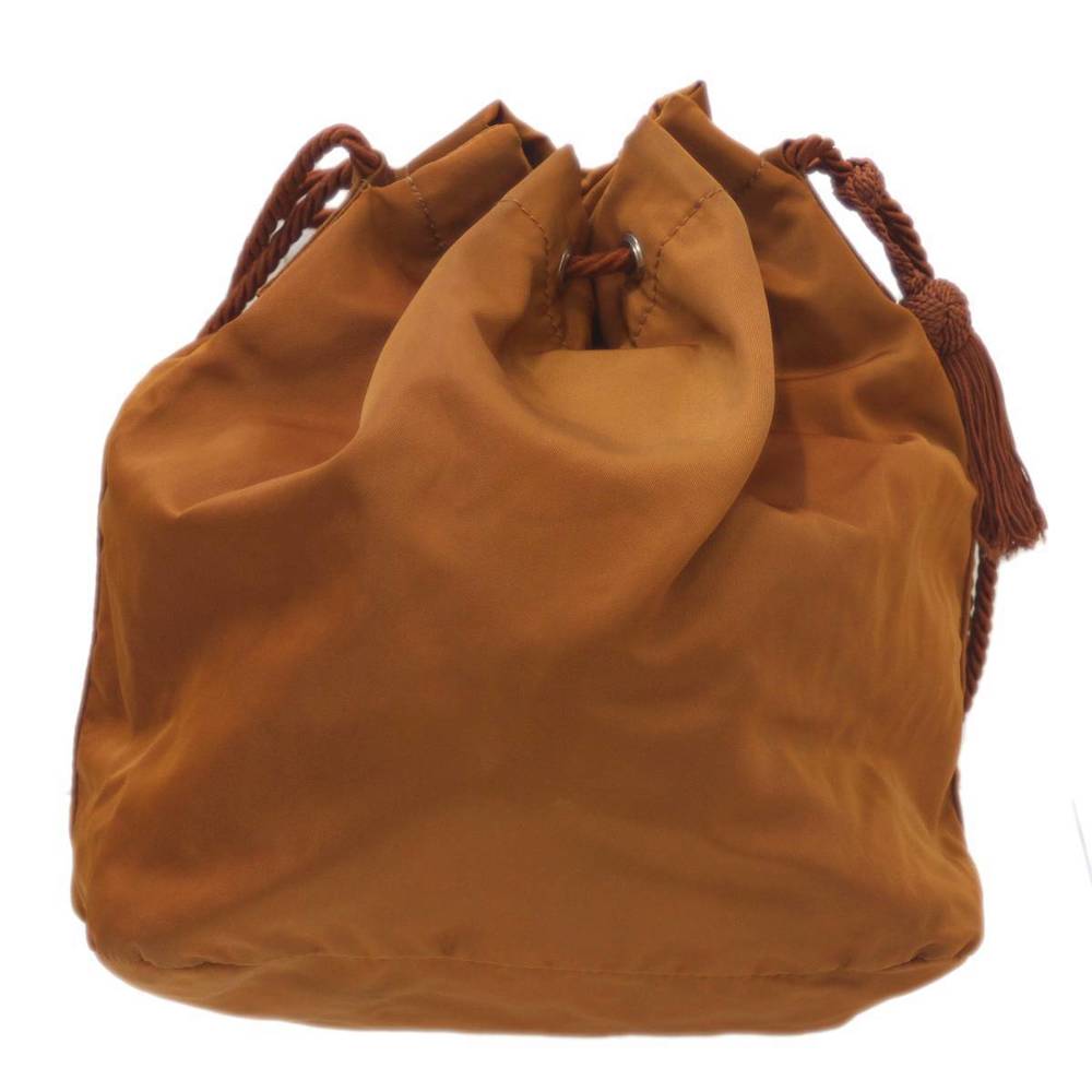 Prada Drawstring Shoulder Bag Nylon Brown - image 3